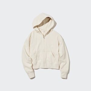 Off White Zip Up Hoodie